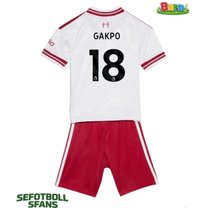 Liverpool Cody Gakpo #18 Bortaställ Barn 2026-27 Kortärmad (+ Korta byxor)